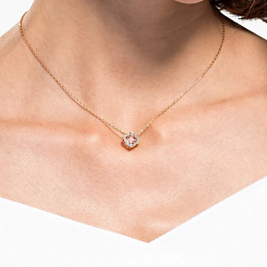Collar Swarovski Sparkling Dance, rosa