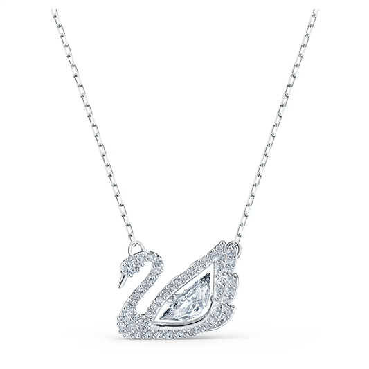 Collar de cisne danzante, blanco